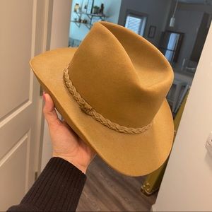 Vintage Resistol Hat Tan Braid